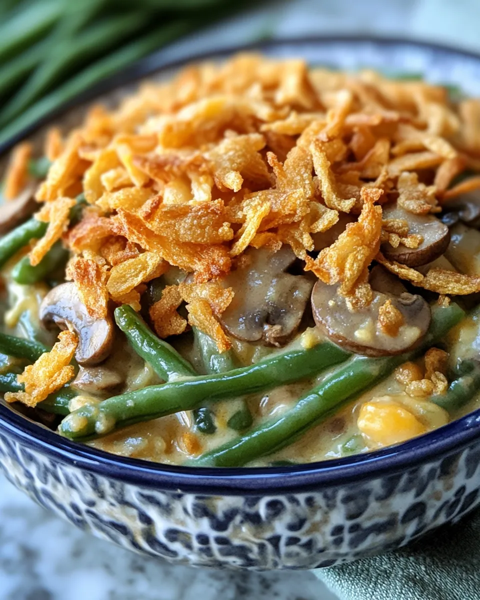 Cheesy Green Bean Casserole Recipe