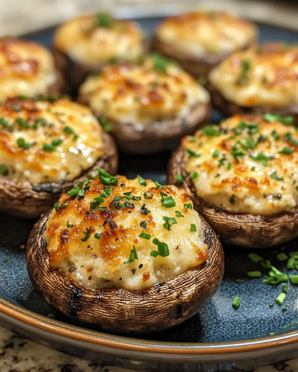 Herbed Cream Cheese Stuffed Mushrooms Recipe