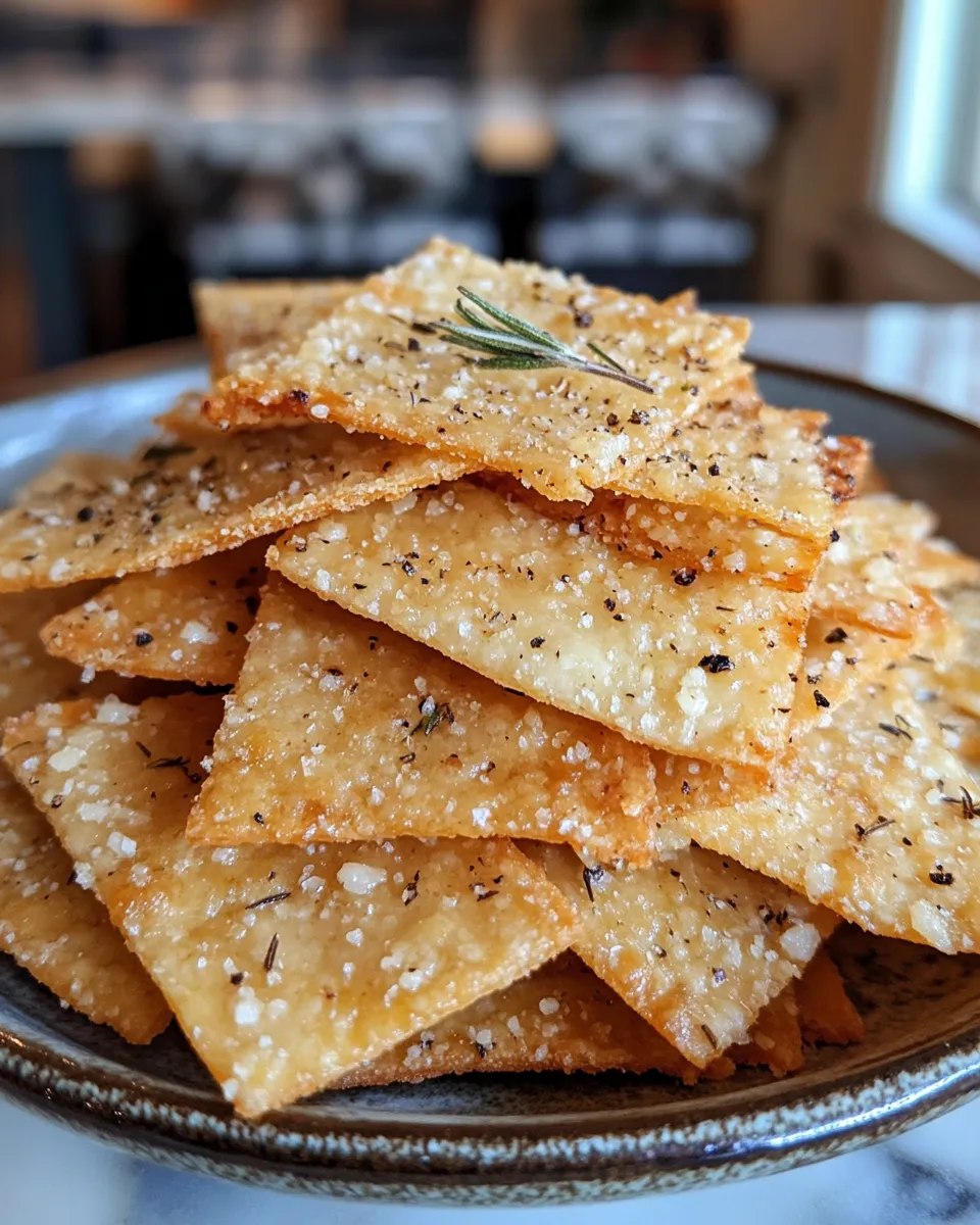 Parmesan Crisps with Rosemary Recipe