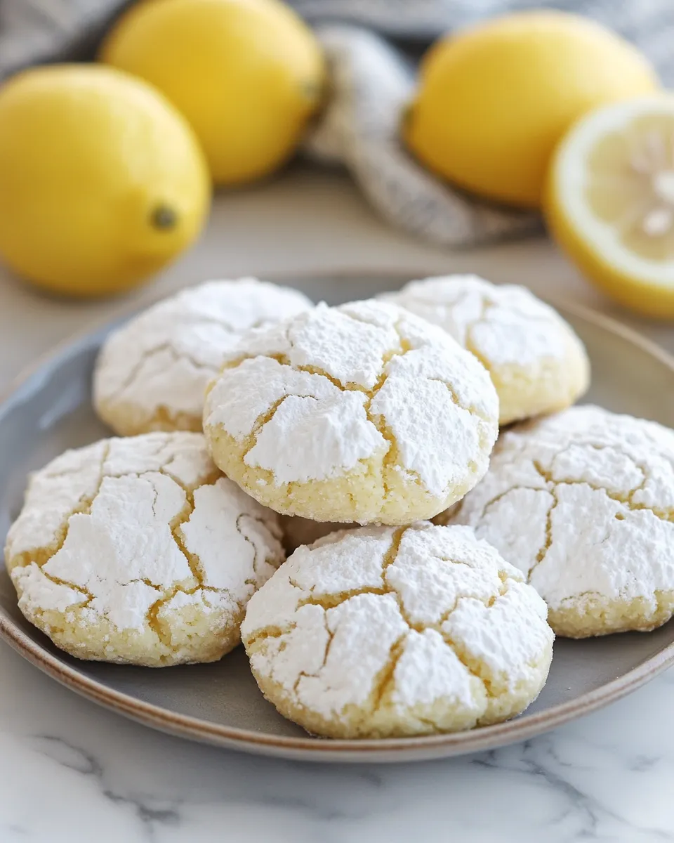 Winter Lemon Crinkle Drops Recipe