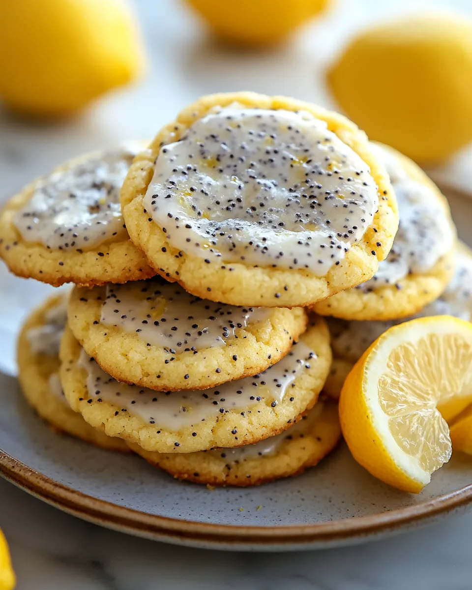 Soft & Chewy Lemon Poppy Seed Cookies Recipe