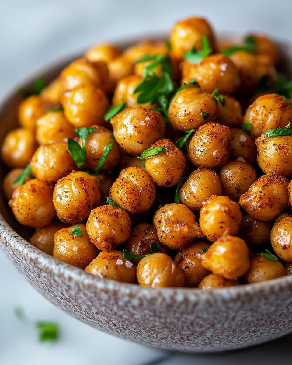 Pumpkin Spice Roasted Chickpeas Recipe
