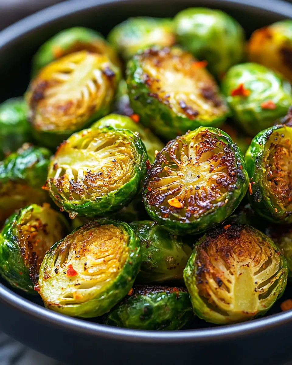 Crispy Air Fryer Brussels Sprouts Recipe