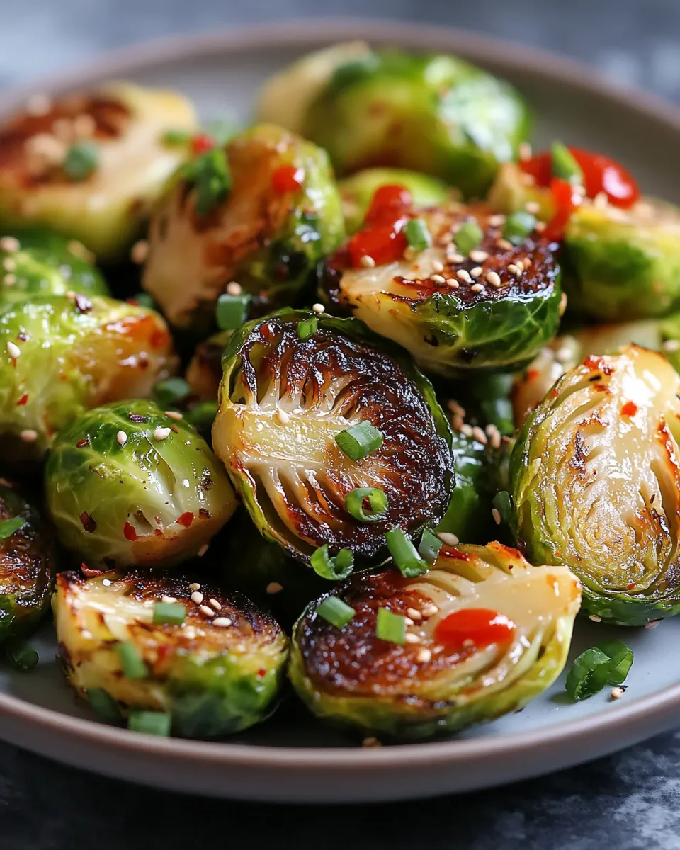 Sweet and Spicy Sriracha Brussels Sprouts Recipe