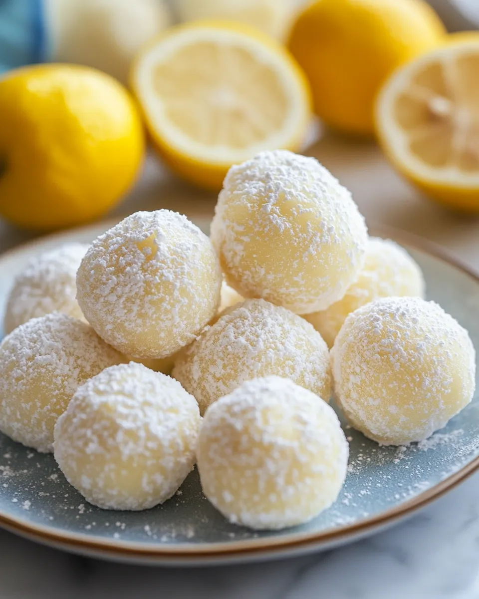 Sunshine Lemon Snowball Bites Recipe