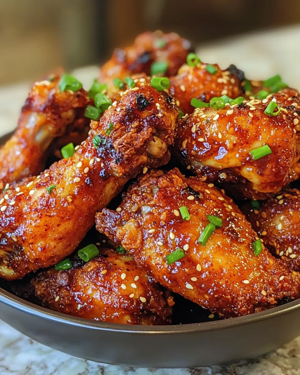 Easy Spicy Korean Fried Chicken Air Fryer for Dinner