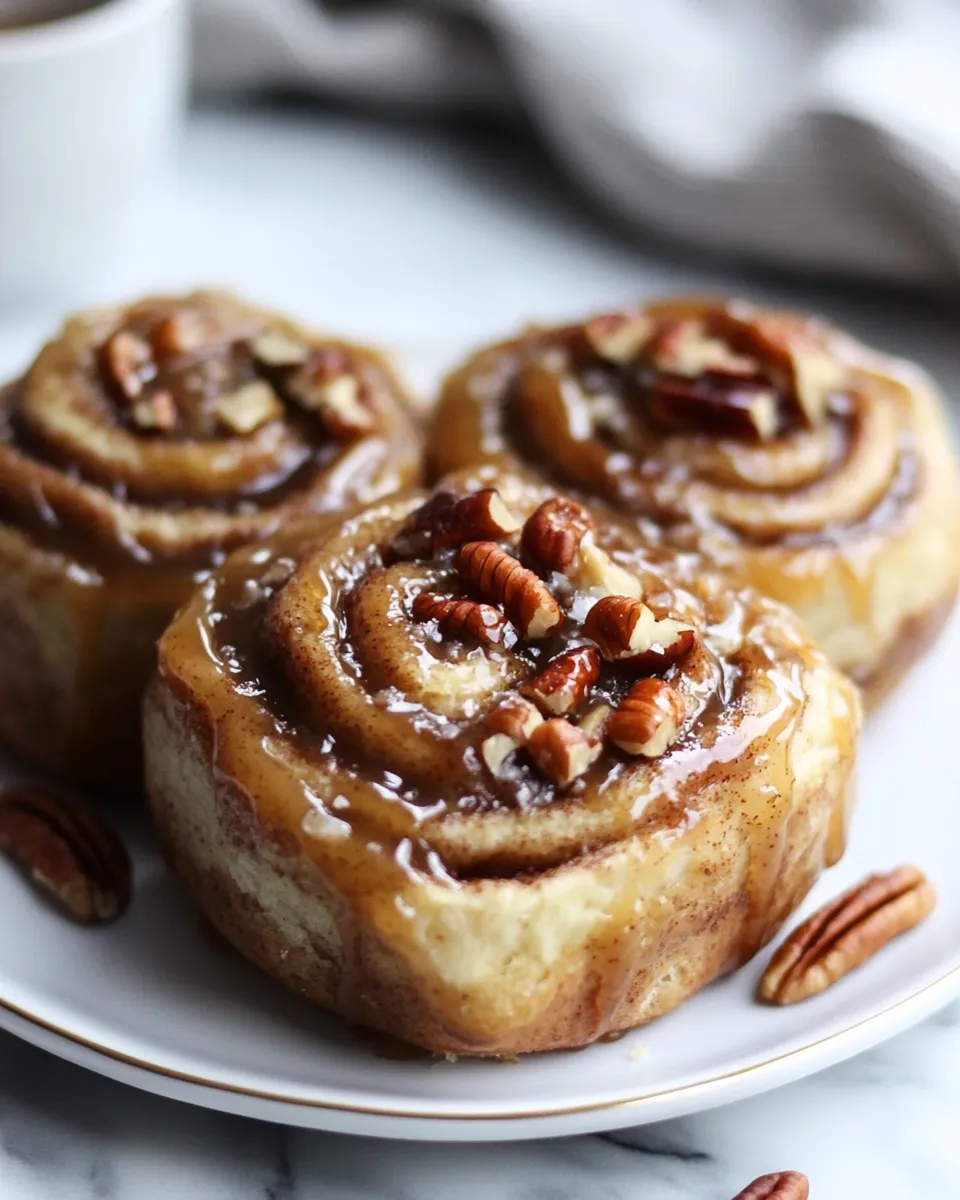 Gooey & Delicious Pecan Caramel Cinnamon Rolls