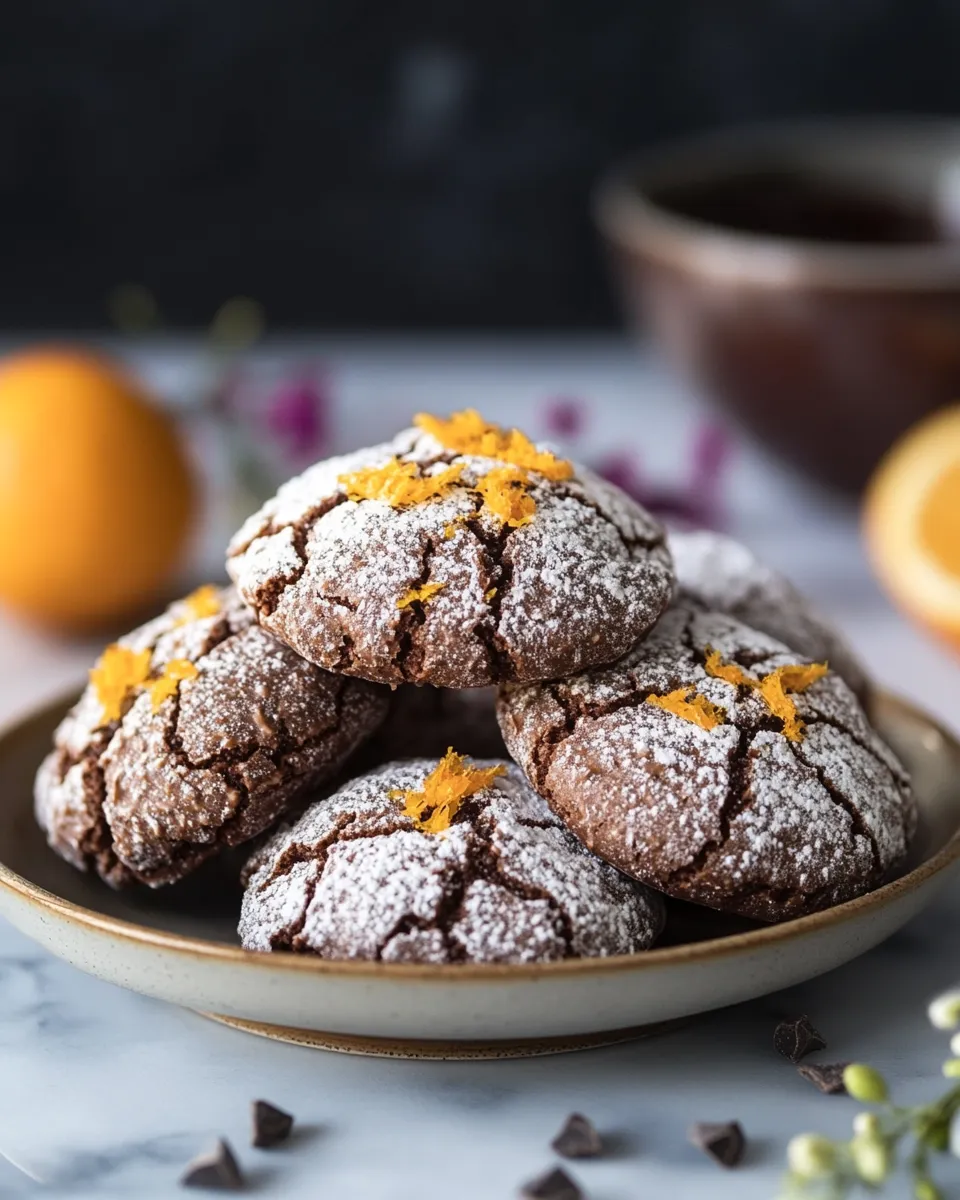 Chocolate Crinkle Cookies with Orange Zest Everyone Will Love