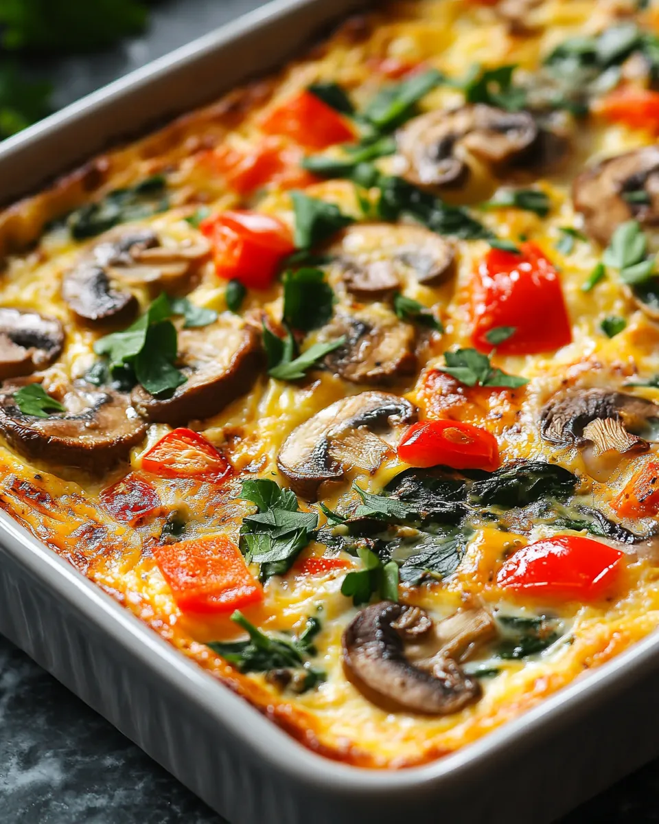 Savory Mushroom Egg Bake for a Cozy Breakfast