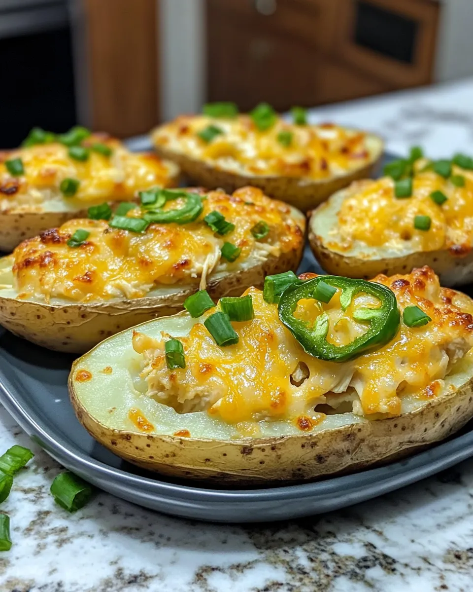 Easy Spicy Chicken & Jalapeño Twice-Baked Potatoes Recipe