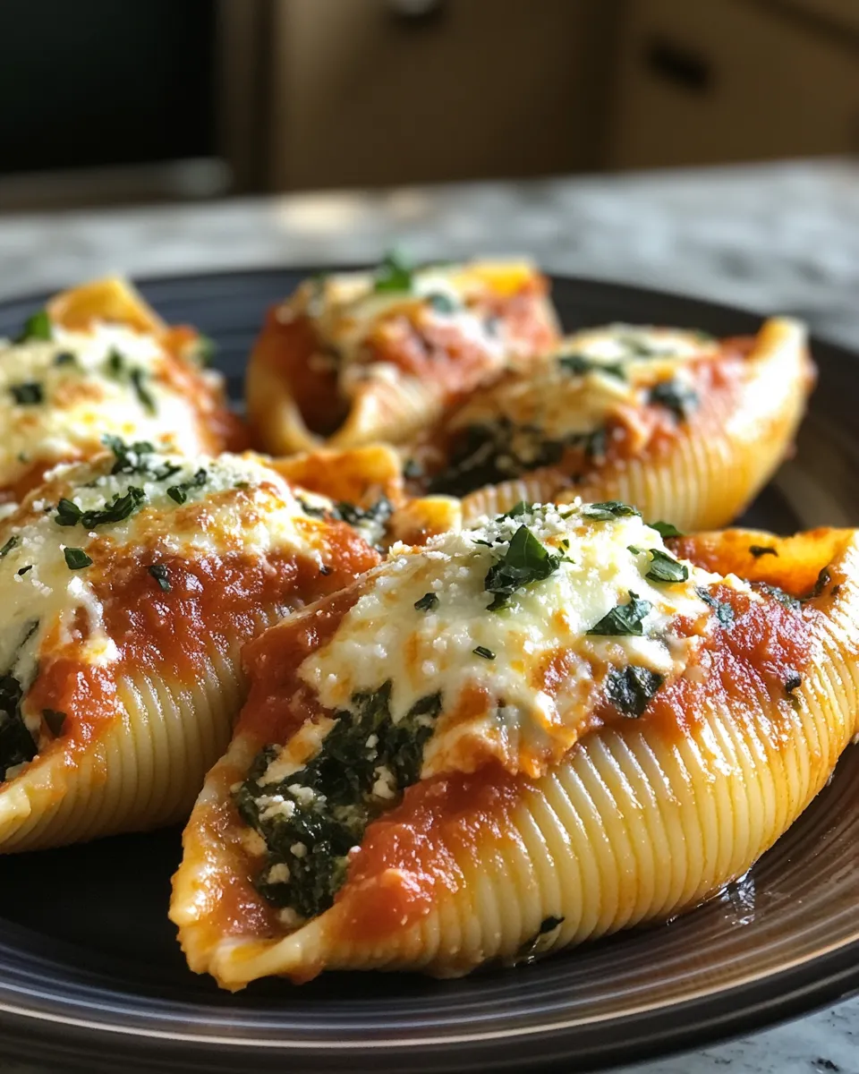 Delicious Spinach and Ricotta Stuffed Shells