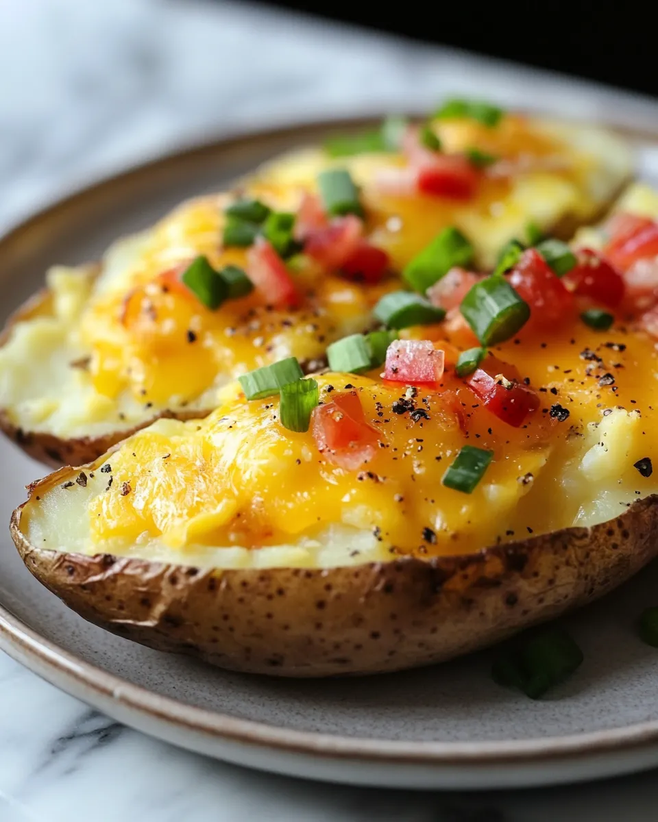 Twice Baked Cheesy Breakfast Potatoes Everyone Loves