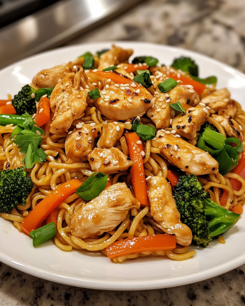 Quick Chicken Lo Mein Recipe for Dinner