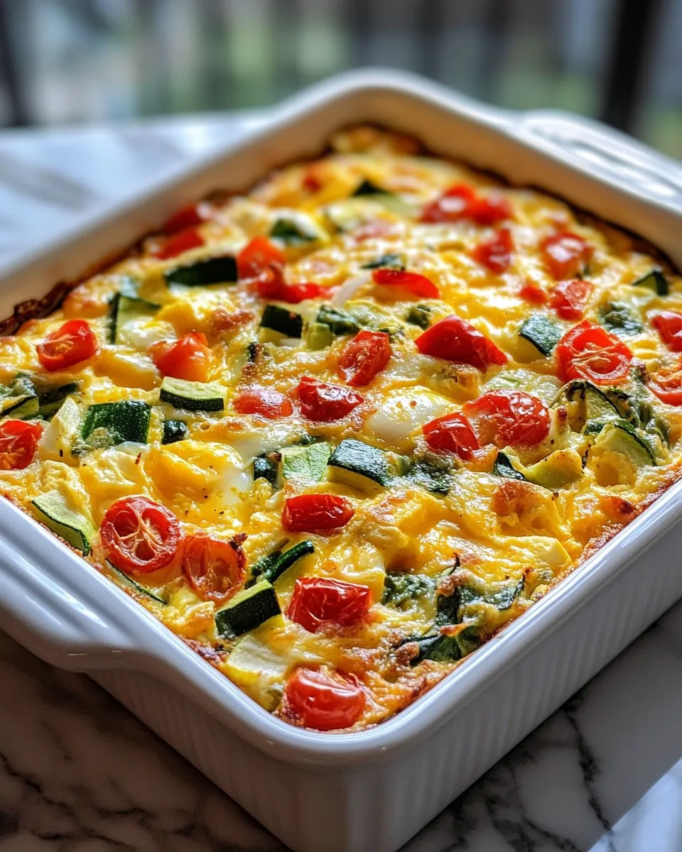 Hearty Loaded Veggie & Egg Breakfast Bake for Brunch