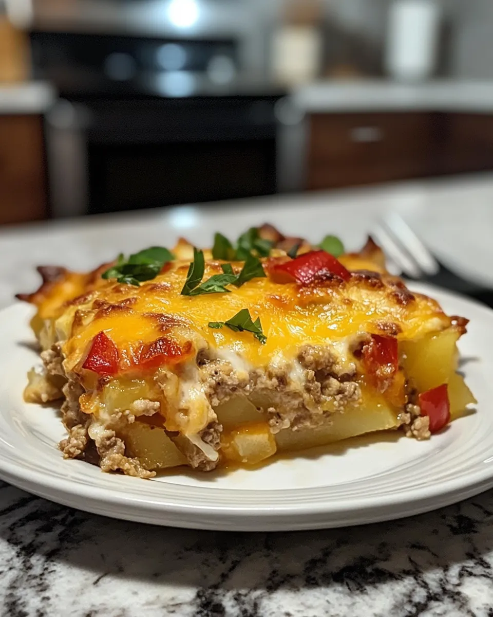 The Best Turkey, Potato & Cheddar Morning Casserole Recipe