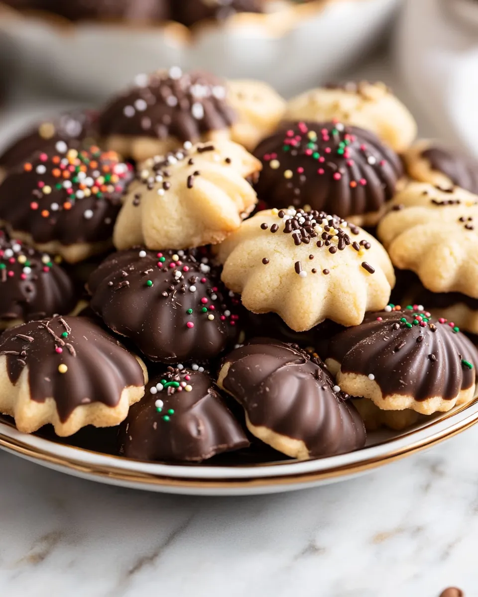 Chocolate-Dipped Spritz Cookies Everyone Will Love