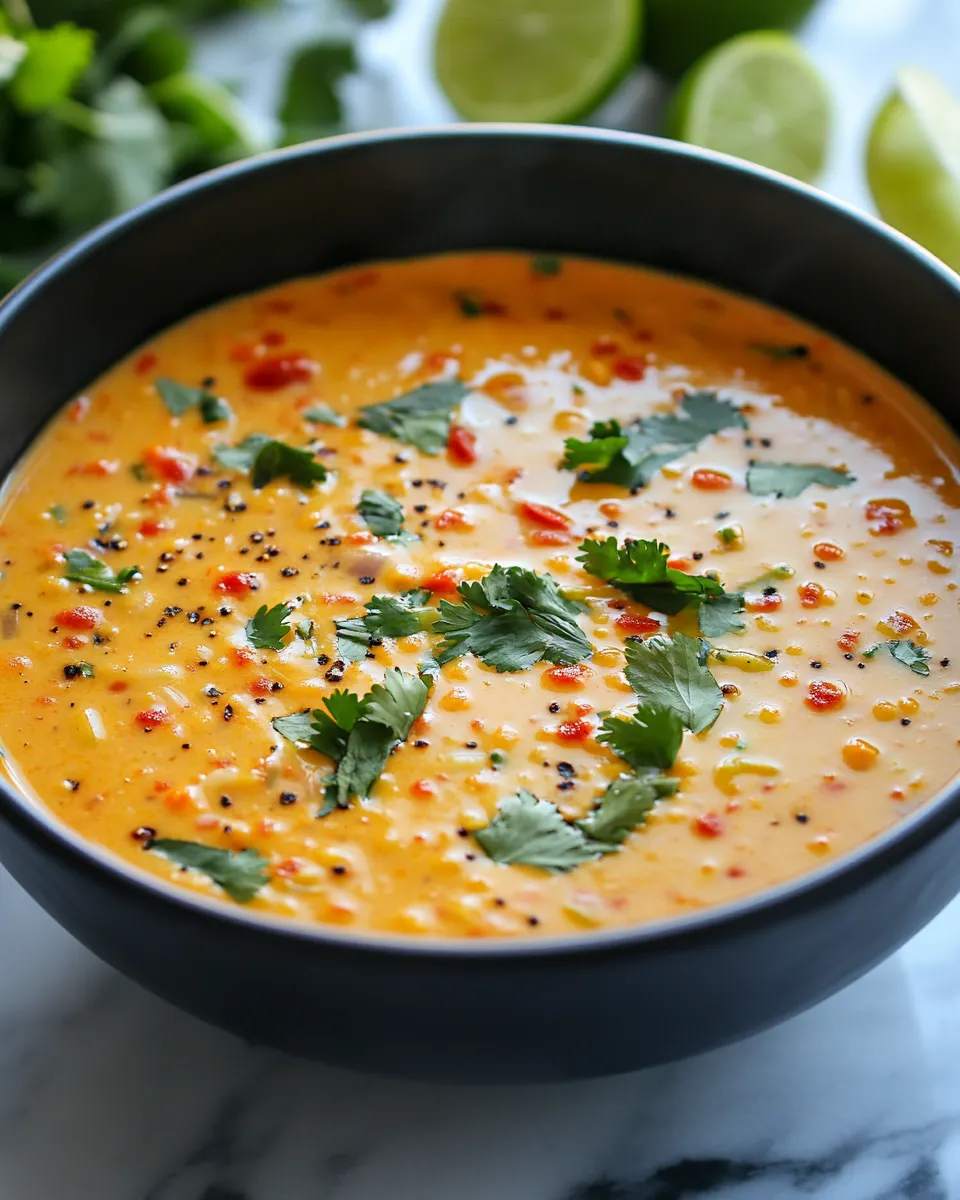 Creamy Thai Coconut Red Lentil Soup You’ll Crave Weekly