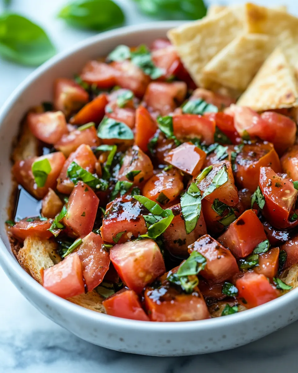 This Bruschetta Dip Disappears in Minutes