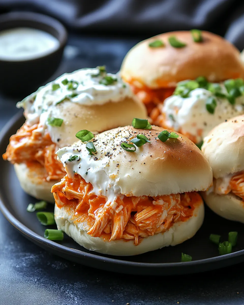 Easy Buffalo Chicken Sliders with Big Flavor