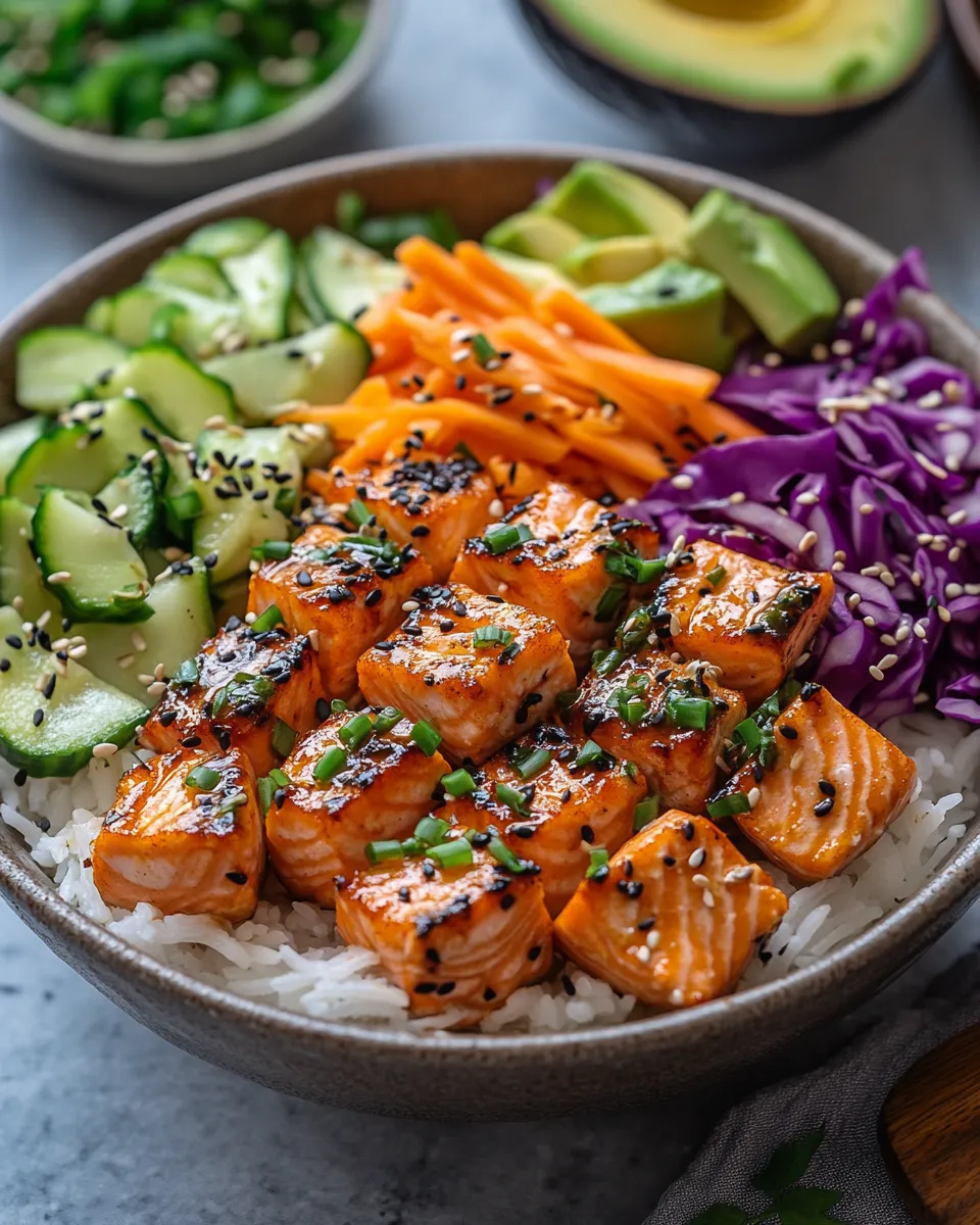 Easy Bang Bang Salmon Bites Bowls You’ll Crave