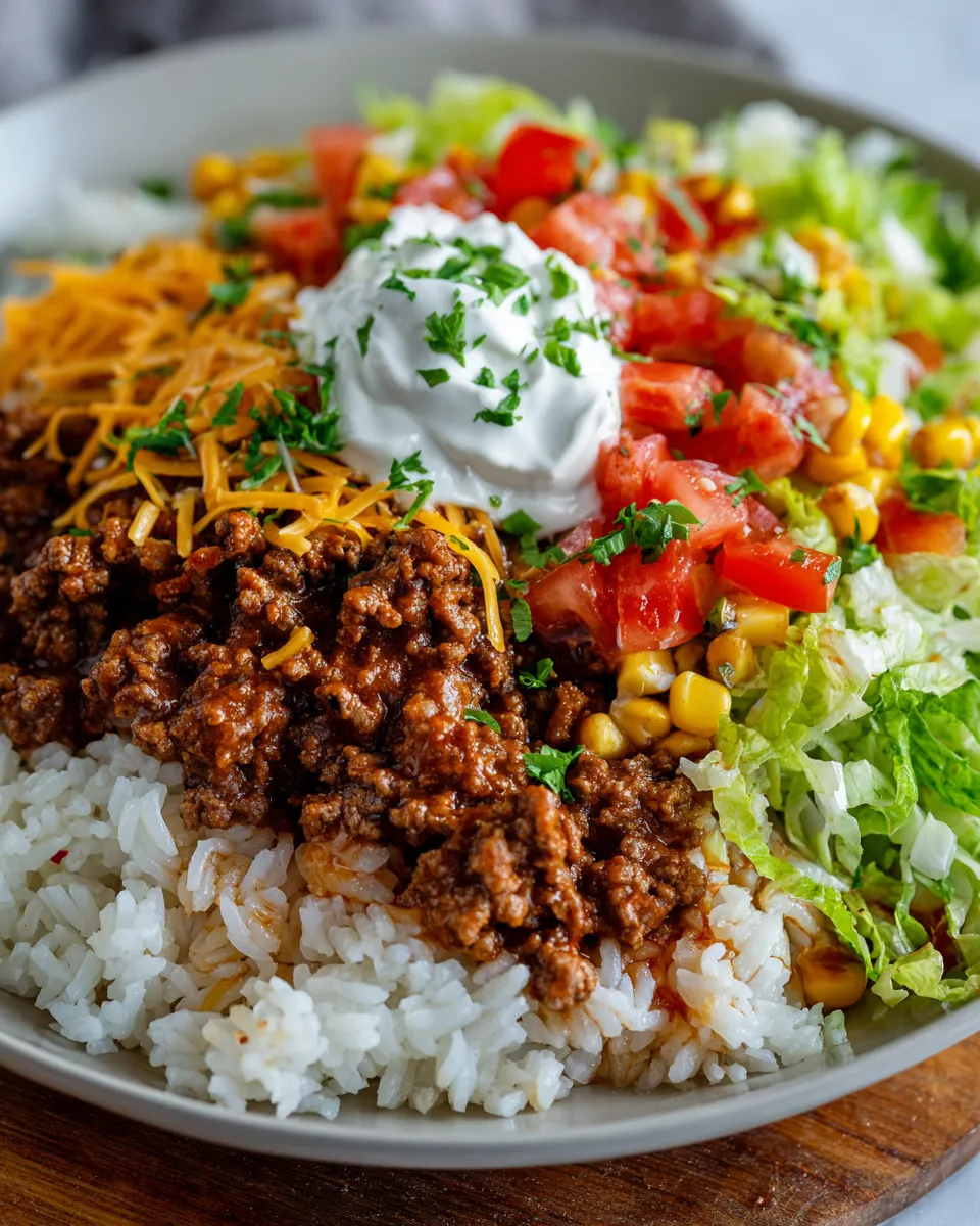 Ultimate Taco Rice Bowl – Easy Dinner Favorite