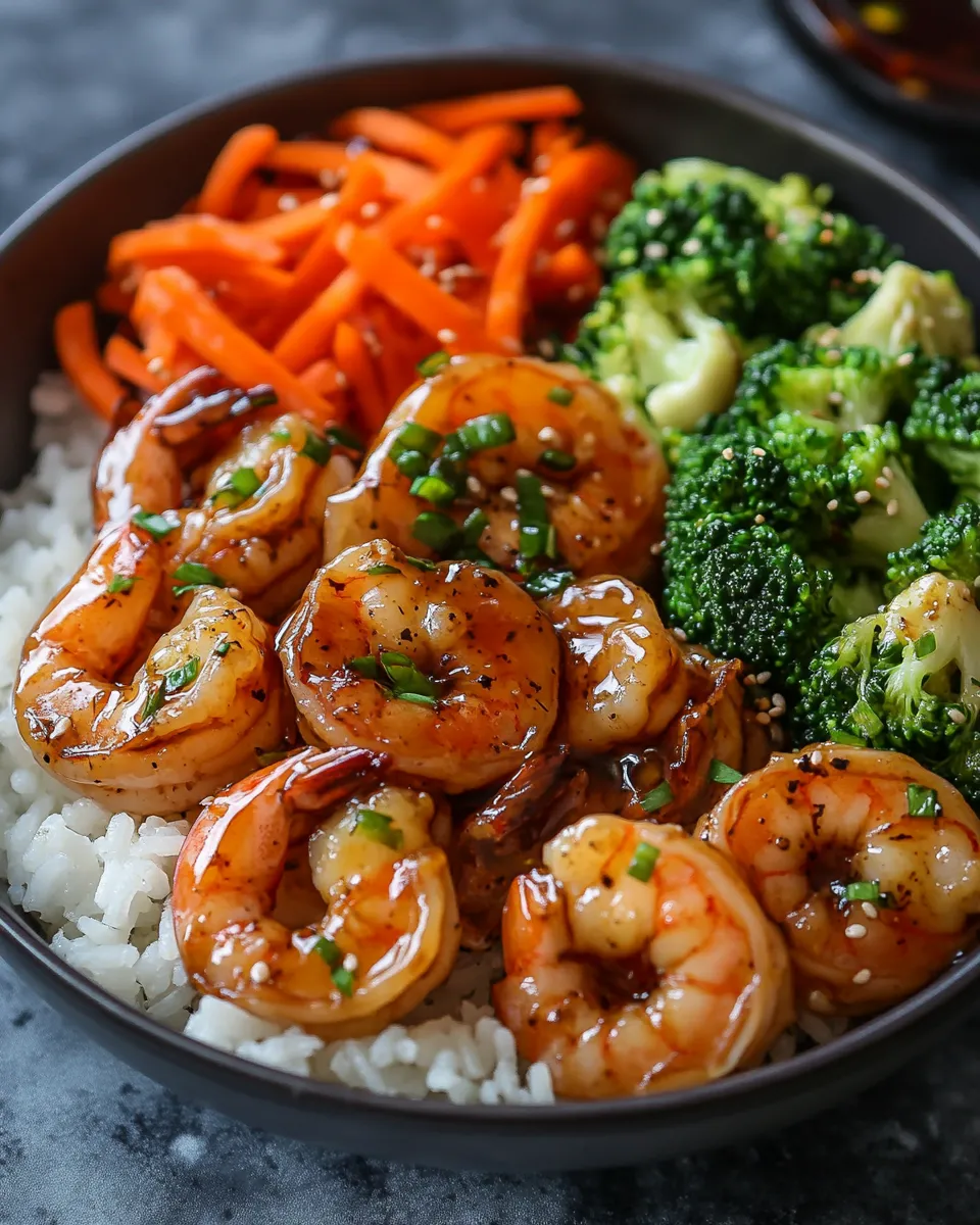 Famous Honey Garlic Shrimp Bowls Crave Worthy Bowl