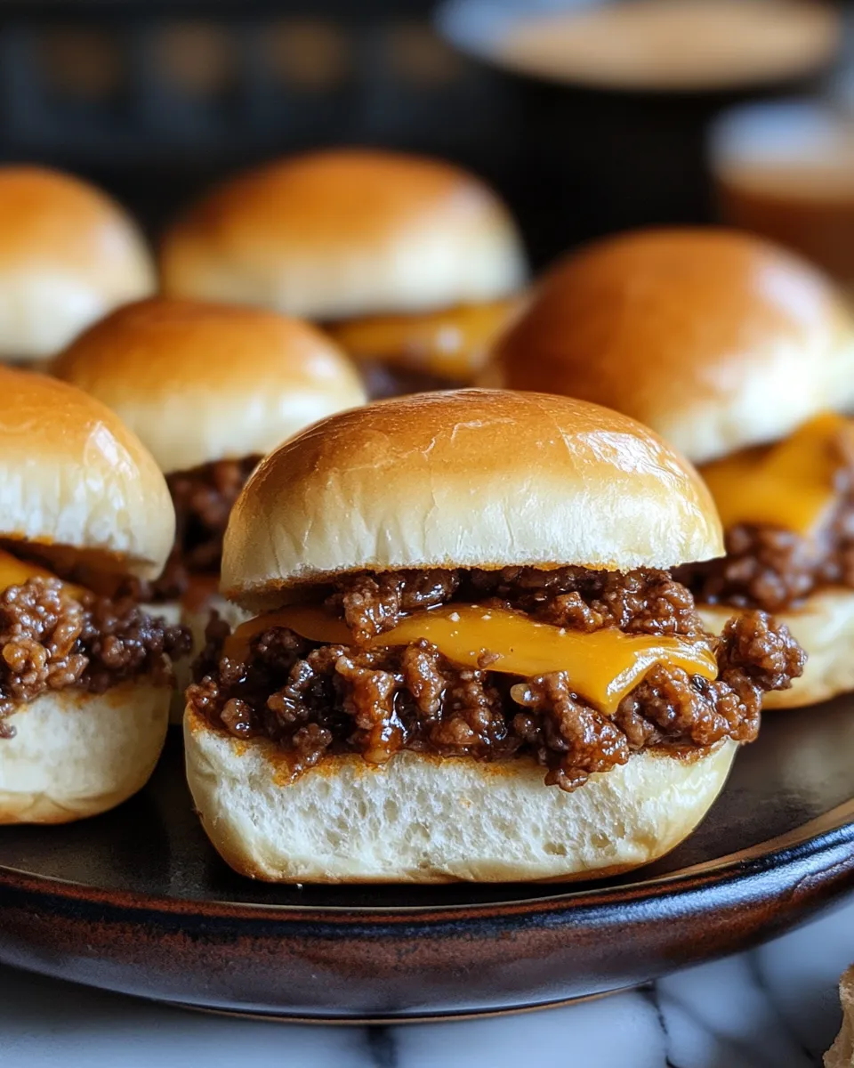 Classic Beef and Cheddar Sliders
