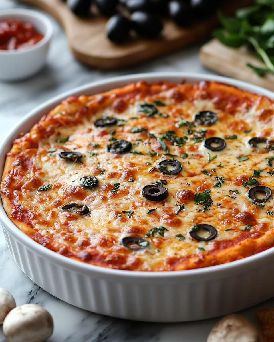 Cheesy, Melty BEST Pizza Dip You’ll Crave
