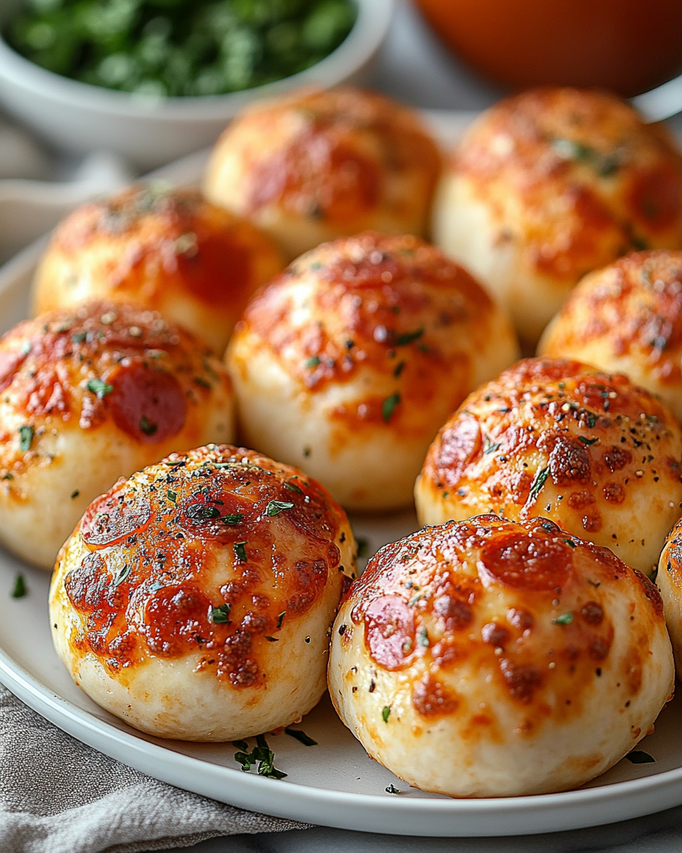 Crowd-Pleasing Cheesy Pepperoni Pizza Bombs