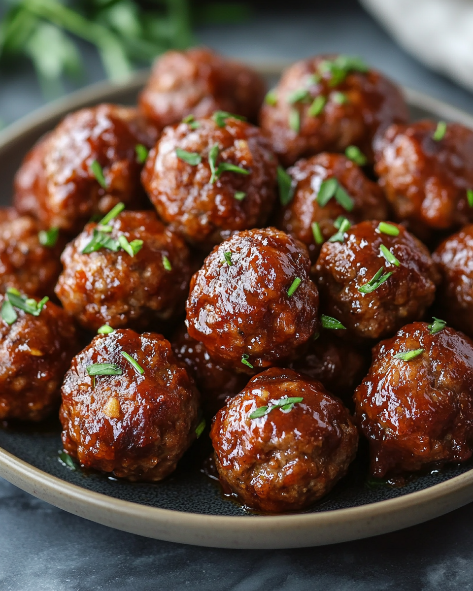 Juicy BBQ Meatballs Crockpot for Stress-Free Parties