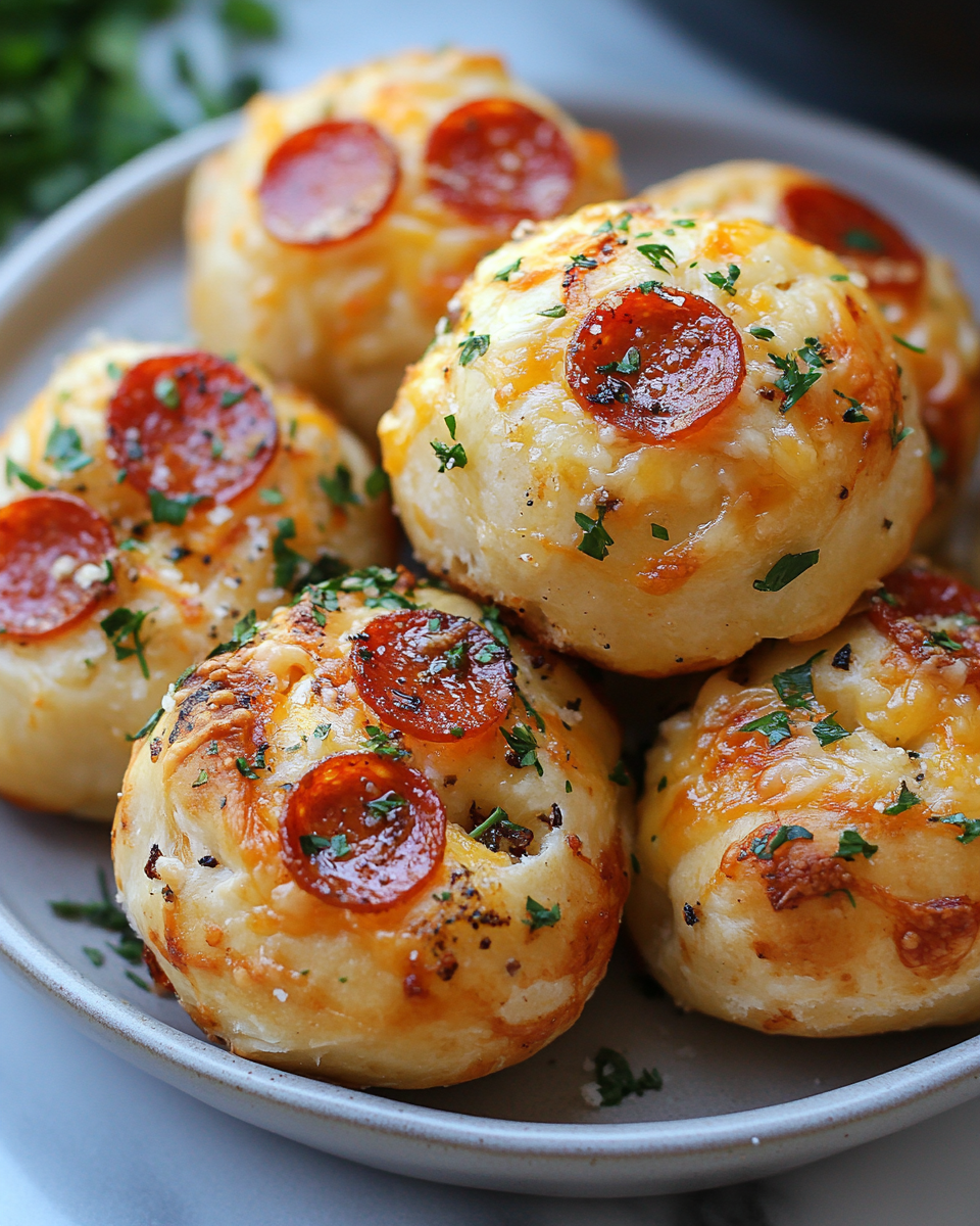 Pull-Apart Cheesy Pepperoni Rolls You Can’t Stop Eating