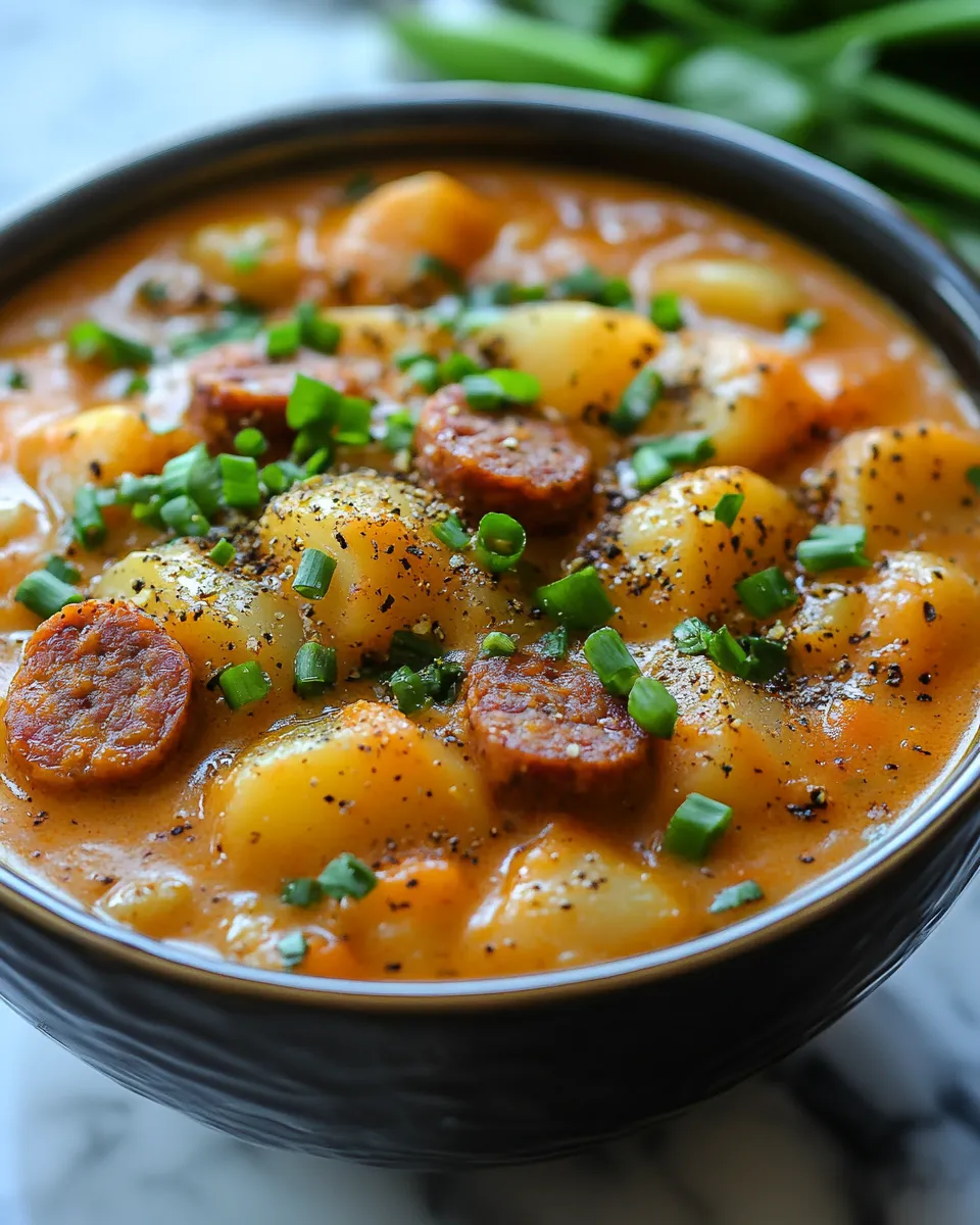 Ultimate Cajun Potato Soup with Sausage Spicy Southern Comfort