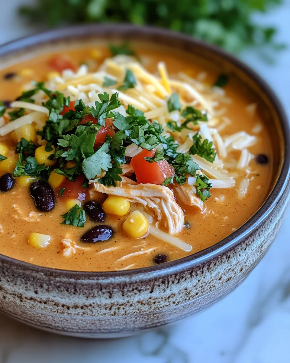 Irresistible Creamy Chicken Enchilada Soup Cozy Family Favorite