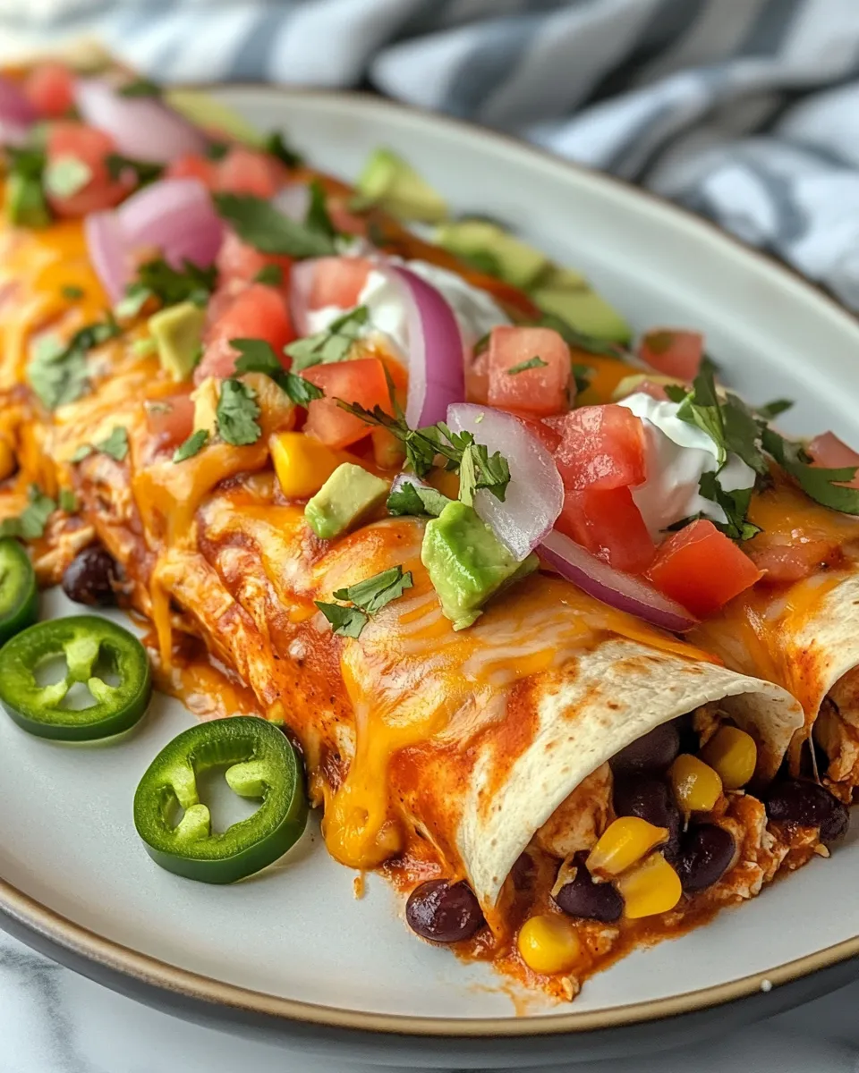 Loaded Chicken Enchiladas Bold Flavor Fiesta