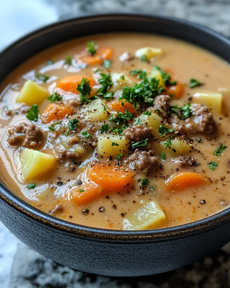 Delicious Cheeseburger Soup Easy Weeknight Winner