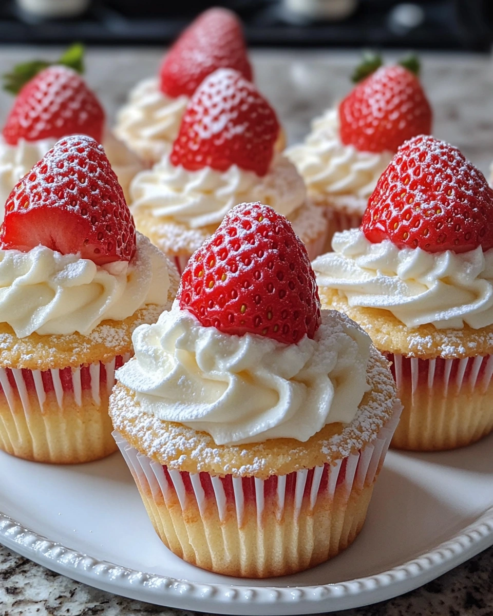 Strawberry Shortcake Cups with Cream