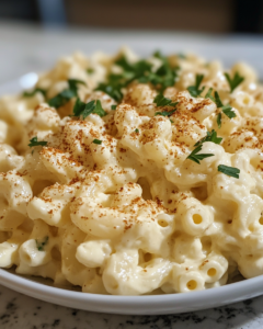 Creamy Deviled Egg Macaroni Salad: Perfect Family Favorite